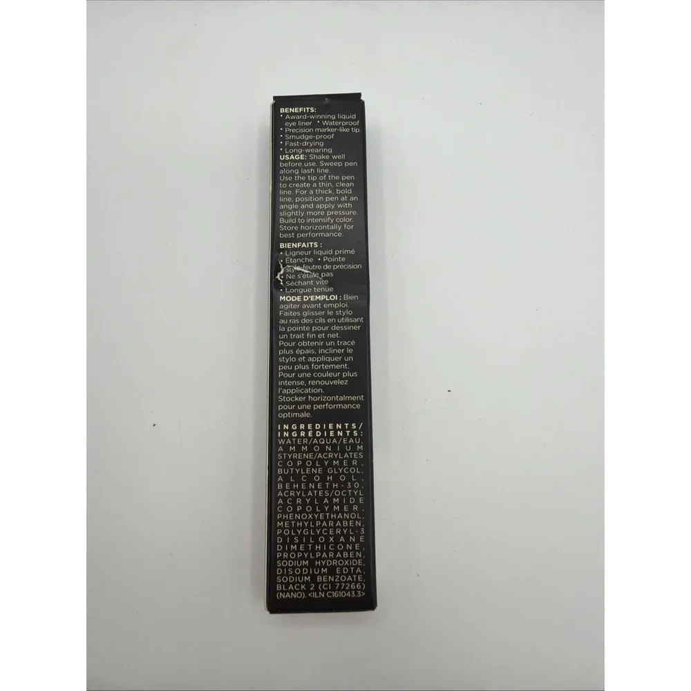 stila Stay All Day Waterproof Liquid Eye Liner INTENSE BL ACK Full size